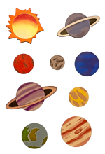 Load image into Gallery viewer, Wooden Planet Magnets
